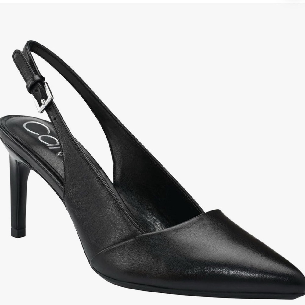 Calvin Klein Black Slingback Heels new